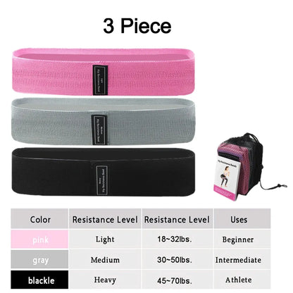 Fitness Booty Bands 3-Piece Resistance Set