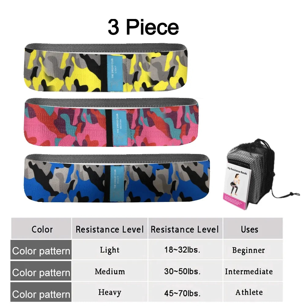 Fitness Booty Bands 3-Piece Resistance Set